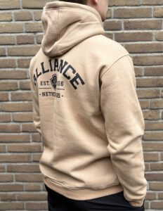 tan hoodie back side