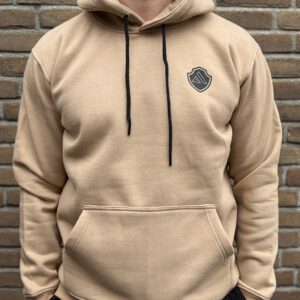 tan hoodie front