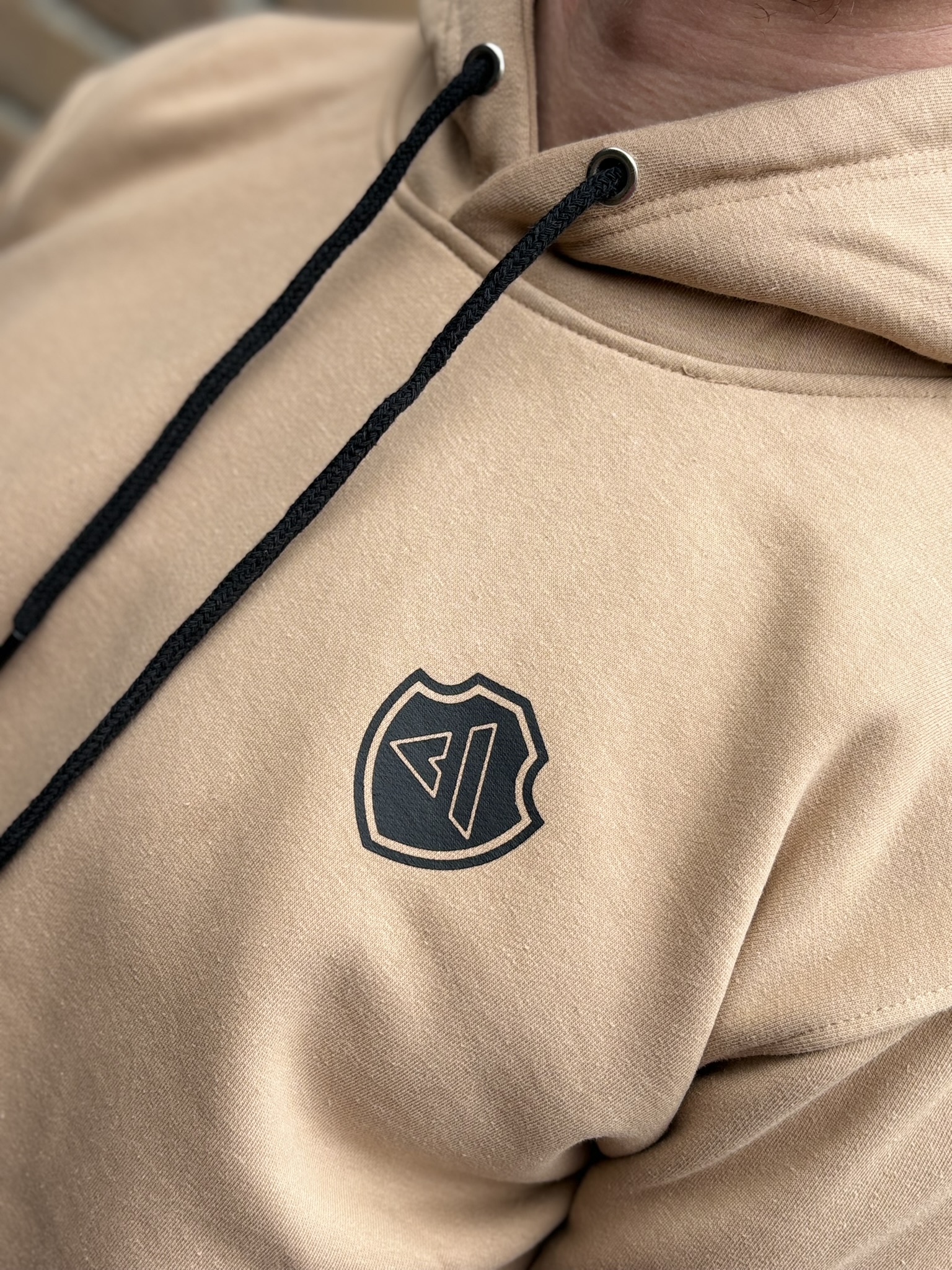 The Alliance Heritage Hoodie – Light Brown - Image 3